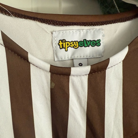 Tipsy Elves Chocolate Factory Worker 3pc Costume - Size M - Brown/Green - NWT - Picture 5 of 7
